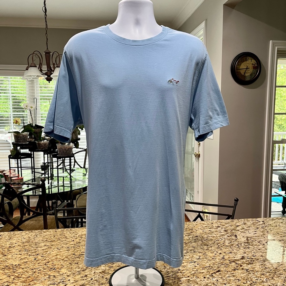 Greg Norman Short Sleeve Indigo Blue T-shirt, Size XL.